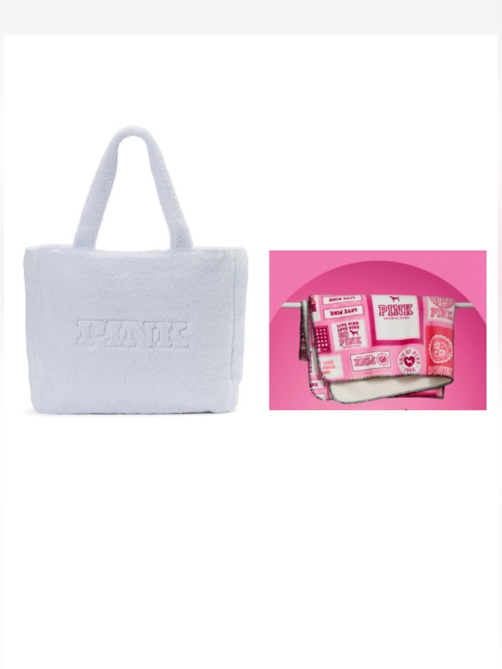 PINK Victoria's Secret Tote and Blanket